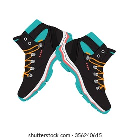 shoes. boots. vector illustration