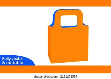 Shoes box without glue shoe box dieline template and 3D box design