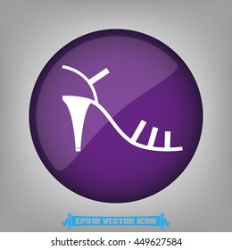 Shoes card icon vector illustration EPS 10.