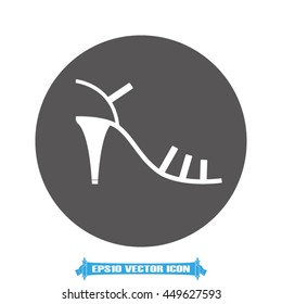 Shoes card icon vector illustration EPS 10.