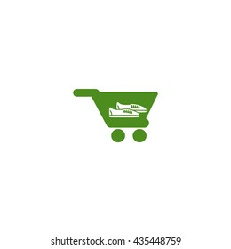 Shoes, cart, icon
