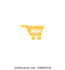 Shoes, cart, icon