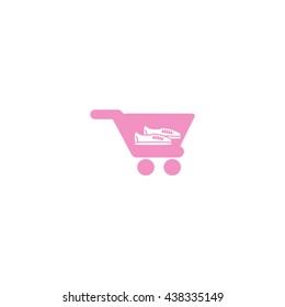 Shoes, cart, icon