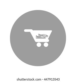 Shoes, cart, icon