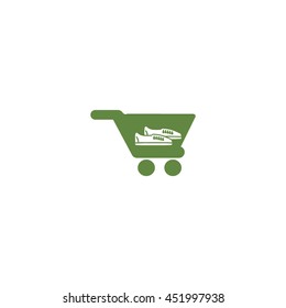 Shoes, cart, icon