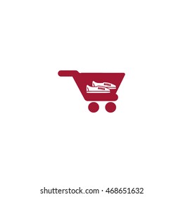 Shoes, cart, icon