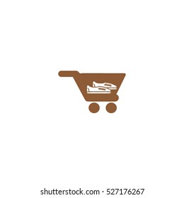 Shoes, cart, icon