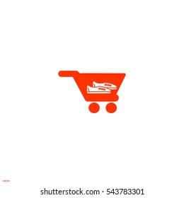 Shoes, cart, icon