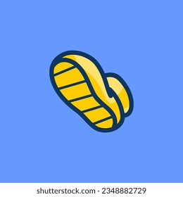 Diseño vectorial del icono de la caricatura de zapatos