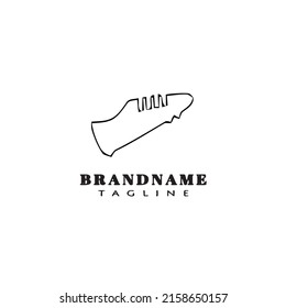 shoes cartoon logo icon design template black modern isolated vector illustration