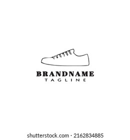 shoes cartoon logo icon design template black modern isolated vector