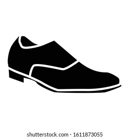 shoes casual icon or logo illustration on white background. Perfect use for website, pattern, design, etc.