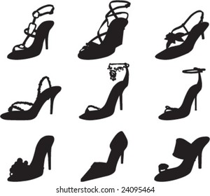 shoes collection - vector