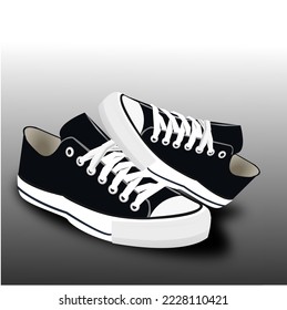 shoes for college or school vector