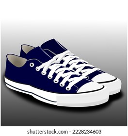 shoes for college or travelling vector