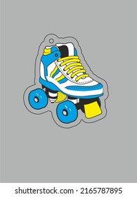 shoes color vector design print