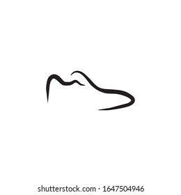 Shoes company icon logo design vector illustration template