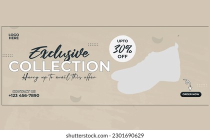 shoes cover post and banner