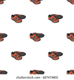 Shoes for cyclists. Special cycling for cycling.Cyclist outfit single icon in cartoon style vector symbol stock illustration.