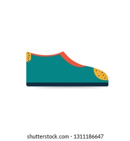 Shoes design.  Running shoes. Vector illustration.  Colored sneakers. Sport shoes.