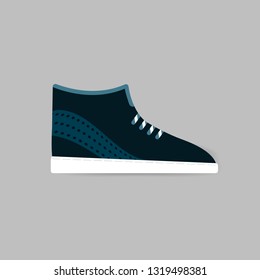 Shoes design.  Running shoes vector illustration.  Colored Sport sneaker shoes.