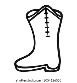 shoes of farm hand drawn illustration