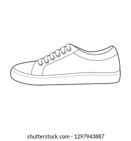 Shoes Fashion Flat Technical Drawing Vector Stock Vector (Royalty Free ...