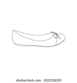 Shoes flat icon line vector. Eps vector file