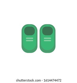 shoes flat icon on white background