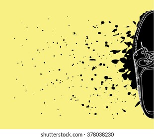 Shoes flat icon. Vector illustration.