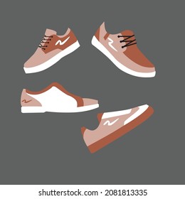 shoes flat illustration and picture