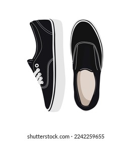 Shoes Flat Vector Image and Illustration
