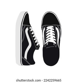 Shoes Flat Vector Image and Illustration