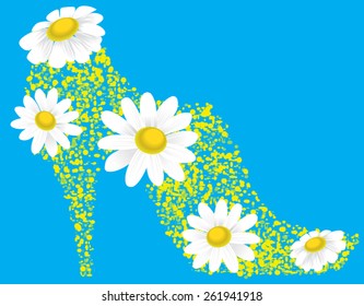 Shoes from the flowers