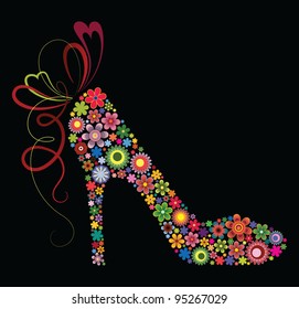 Shoes of flowers