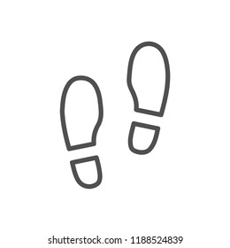 shoes foot step icon
