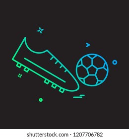 shoes football icon vector design