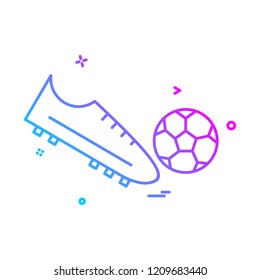 shoes football icon vector design