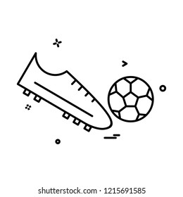 shoes football icon vector design