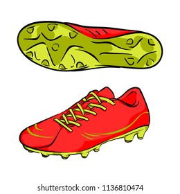 Shoes football vector art