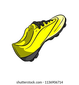Shoes football yellow