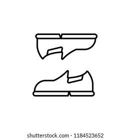 Shoes footwear icon. Element of clothes icon for mobile concept and web apps. Thin line Shoes footwear icon can be used for web and mobile