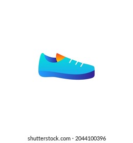 Shoes, footwear icon in gradient color style, isolated on white background 