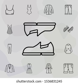 Shoes footwear icon. Universal set of clothes for website design and development, app development