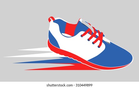 Shoes. Footwear. Sneakers. vector illustration.