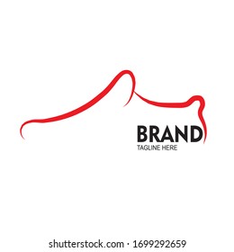 Man’s Shoes Frame Logo Template