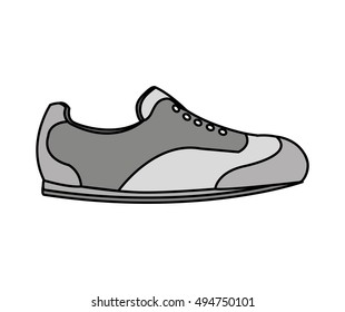 shoes golf special equipment icon vector illustration design
