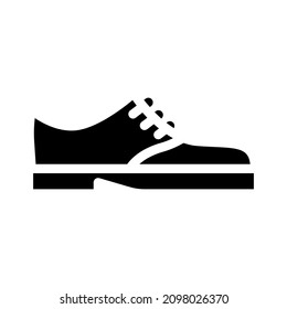 shoes for groom glyph icon vector. shoes for groom sign. isolated contour symbol black illustration