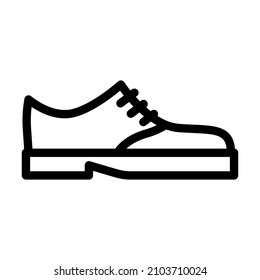 shoes for groom line icon vector. shoes for groom sign. isolated contour symbol black illustration