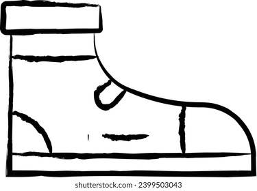shoes hand drawn vector illustration